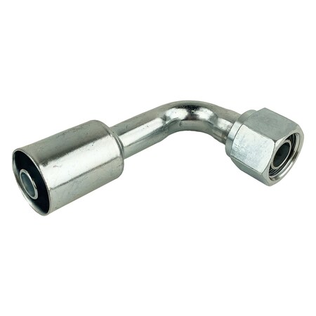 Truckair Fitting - Steel - Bl - Std -, Beadlock Standard, Config: Female Oring, Angle: 90 Degree, Material 08-6963BS